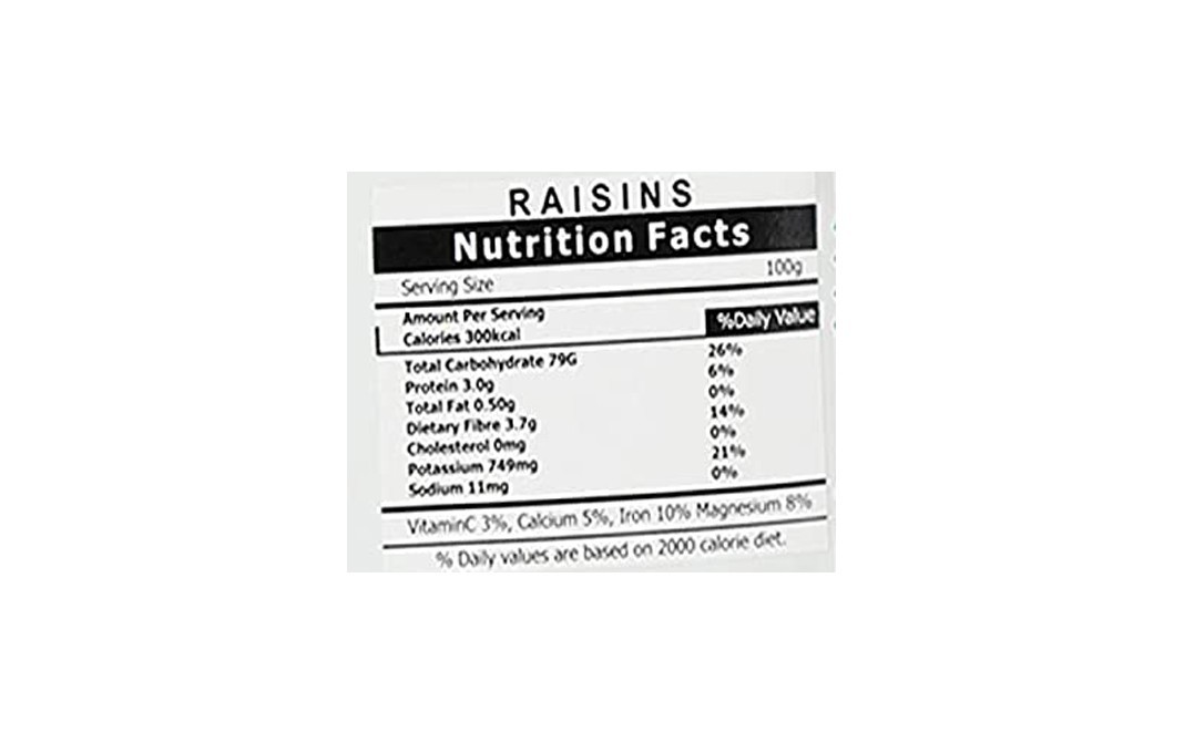 Ganpatjee Raisins Kishmish Kandhari Round   Pack  250 grams